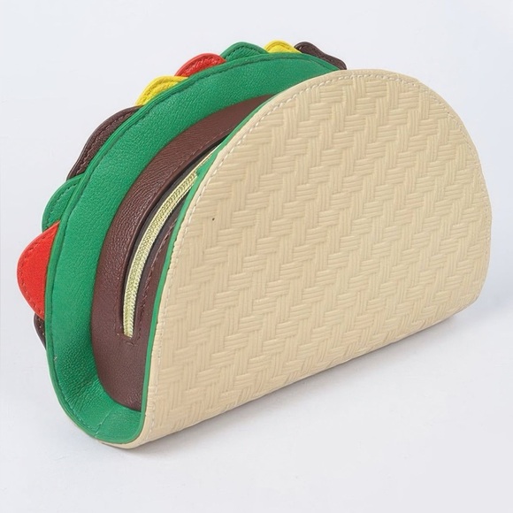 Studded Taco Shape Clutch - Picture 4 of 5